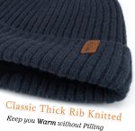 FZ FANTASTIC ZONE Mens Winter Warm Beanie Hats Knitted Slouchy Skull Caps with Fleece Lined for Women Men Cold Weather - Image 2